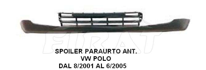 SPOILER PARAURTO VW POLO 01 - 05 ANT.